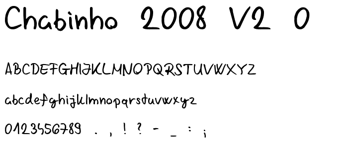 Chabinho 2008 v2_0 font